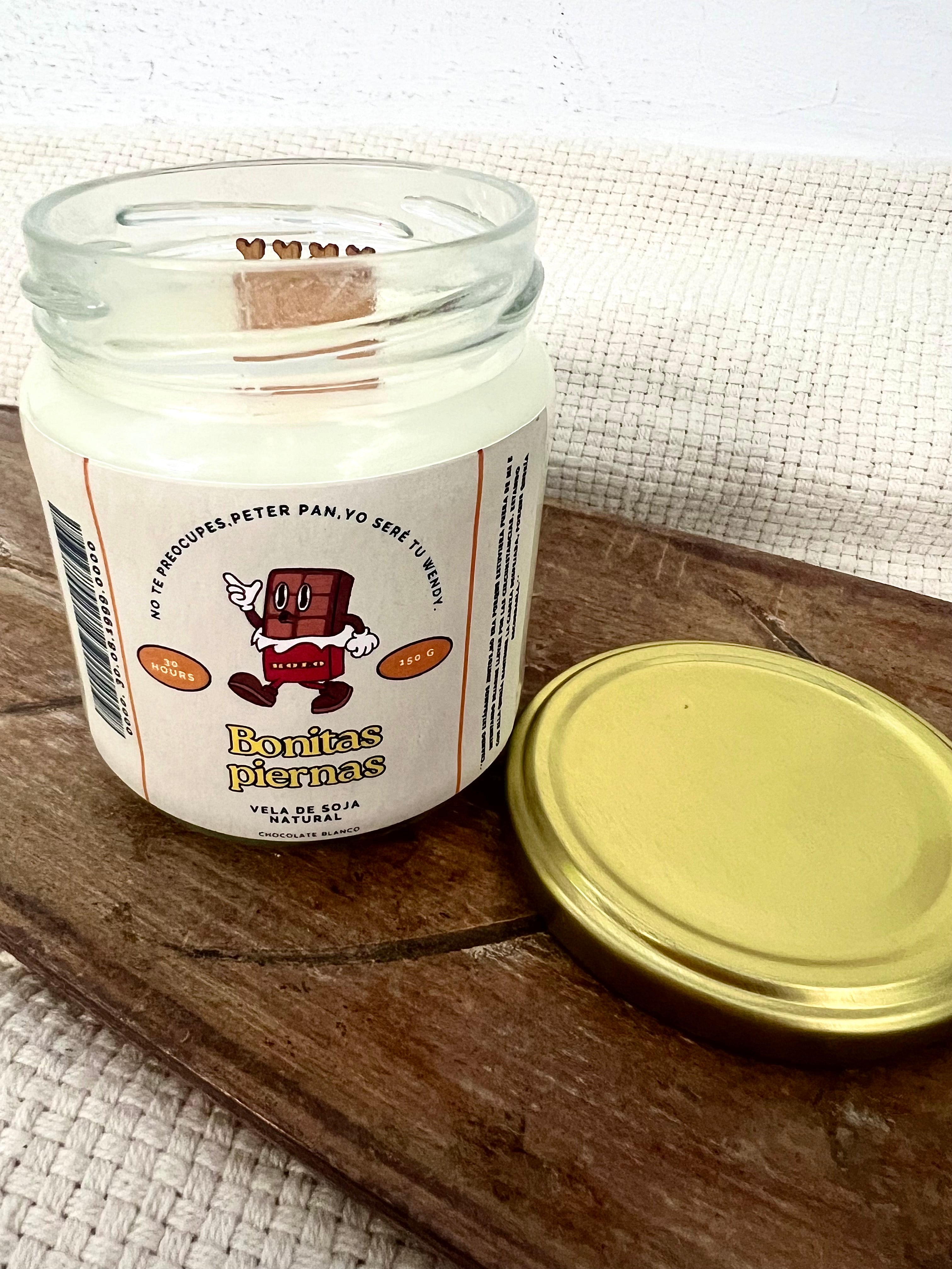 Vela aromática, chocolate blanco